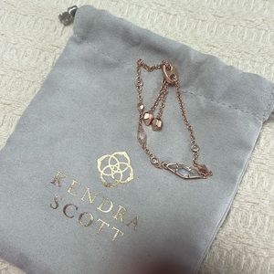 Never worn Kendra Scott rose gold stone bracelet
